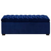 Picket House Furnishings Carson Shoe Storage Bench in Navy Blue