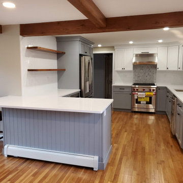 Eye Catching Two Tone Kitchen