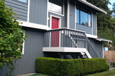 Inspiration for a craftsman exterior home remodel in Seattle