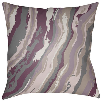 Textures by Surya Pillow, Purple/Charcoal, 20' x 20'