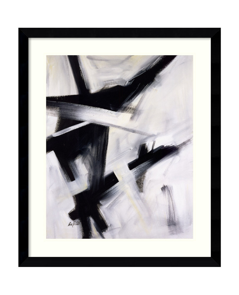Eva Carter 'Black and White' Framed Art Print