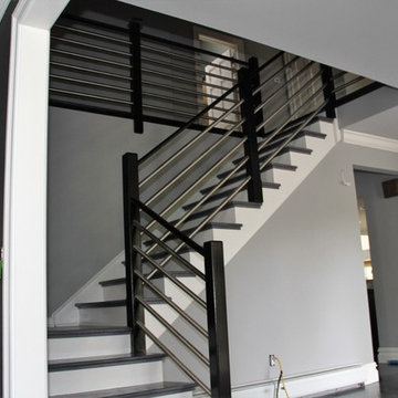New Foyer/ modern staircase