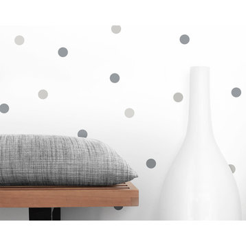 Dot Wall Decals, Gray