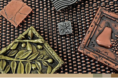 July 2014 Handmade Metallized Artistic 3D Tiles & Trims