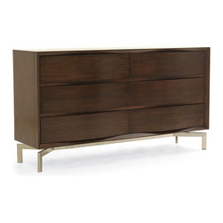 MG+BW Beau Six Drawer Chest - Dressers