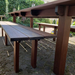 Outdoor Dining Table and Benches - Dining Tables