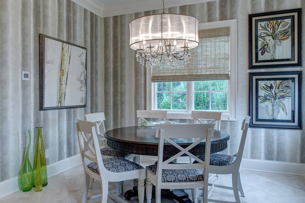 Transitional Dining Room by Maria DeGange