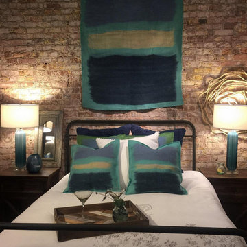 Turquoise Bedroom Scape