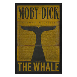 The Artwork Factory - Moby Dick Framed Artwork, Large - Prints And Posters
