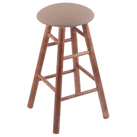 Holland Bar Stool, Maple Round Cushion Counter Stool, Smooth Legs