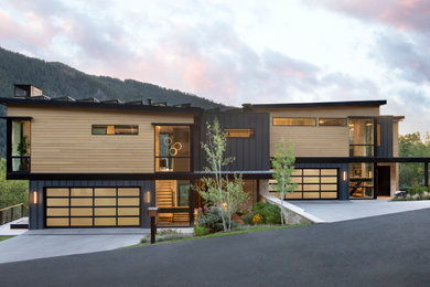 Inspiration for a contemporary exterior home remodel in Denver