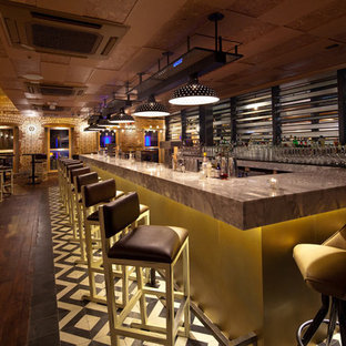 Inspiration for an eclectic wine cellar in New York.