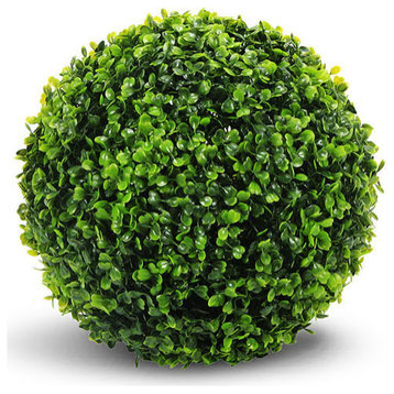 Faux Botanical Boxwood Ball in Green 10"H