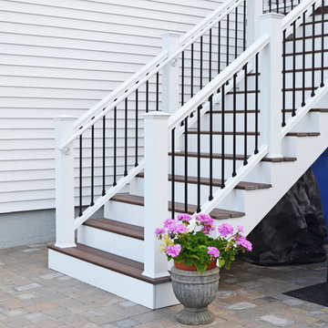 Wakefield, MA, Custom Deck and Patio with Dry Space