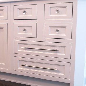 Glass Knobs and White Cabinets