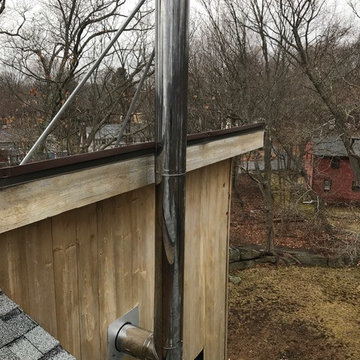 Custom Contemporary Wood Stove Install