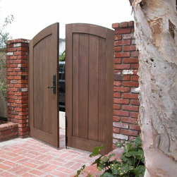 Clean and Simple Wood Gates - Home Fencing And Gates