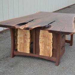 Live Edge Walnut Executive Desk - Desks And Hutches