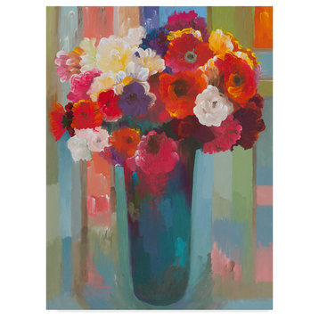 Hooshang Khorasani 'Bright Bouquet' Canvas Art, 24"x18"