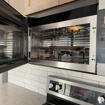 Warm Gray Kitchen with Maytag Appliances