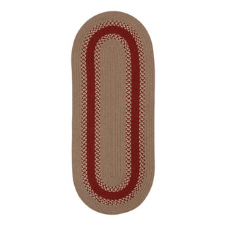 Colonial Mills Corsair Banded Runner Braided Rug, 2x15 - Farmhouse ...