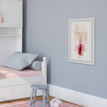 "Amazing Ballet Shoes" Framed Painting Print