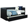 Homelegance Adra Daybed With Trundle, Black