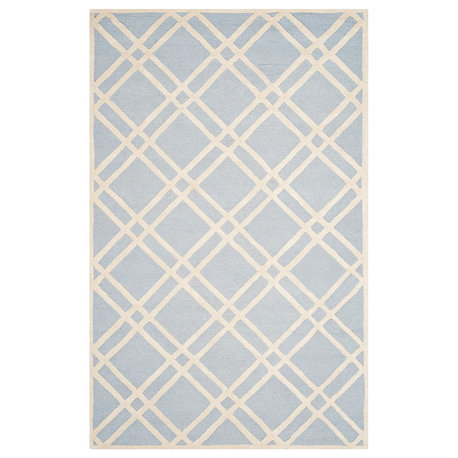 Safavieh Cambridge Cam142A Light Blue, Ivory Area Rug, 2'x3'