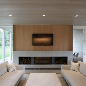 Fireplace Wall in Open Plan Living