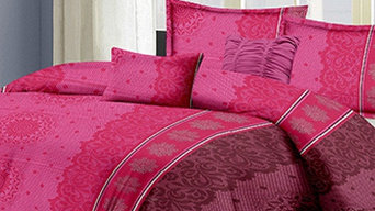 Damask Design Pink Pure Cotton Bedsheet