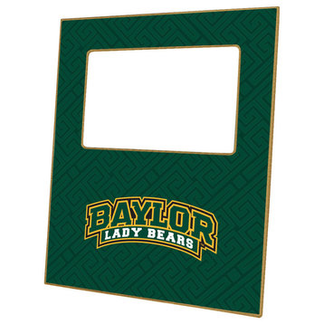F3120-Baylor Lady  Bears on Green Fret Picture Frame