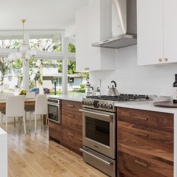 River Heights - Walnut/White Kitchen & Vanity