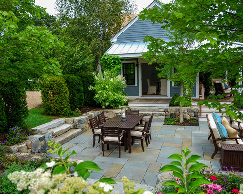 Fotos de patios | Diseños de patios de estilo de casa de campo