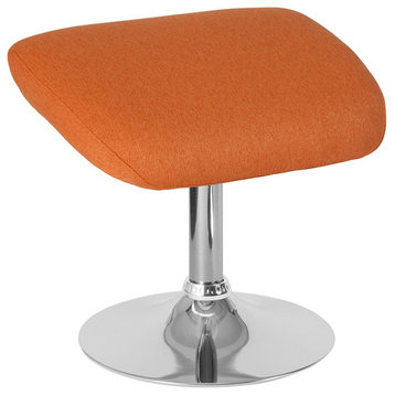 Flash Furniture Egg Orange Fabric Ottoman - CH-162430-O-OR-FAB-GG