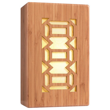 Woodbridge Lighting Light House Triune Bamboo Wall Sconce in Natural