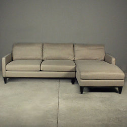 framed sectional &ndash; taupe - Sectional Sofas