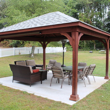 12x14 Stained Pavilion recently built in Bellingham MA