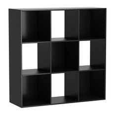 Besting Black Bookcases For 2018 Houzz Residence Chakra Wooden Organizer Black Large Bookcases