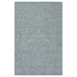 Chandra - Jaipur Transitional Area Rug, Blue, 7'x10' - Update the look of your living room, bedroom or entryway with the Jaipur Transitional Area Rug from Chandra. Each rug from the Jaipur Collection is hand-tufted by skilled artisans and imported from India. Sure to make a charming yet sophisticated statement in your home, the rug features authentic craftsmanship and a 0.75" pile height.