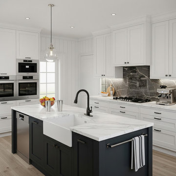 Modern High-Arc Kitchen Faucet with Pull-Down Spray