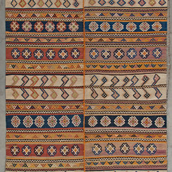 Persian Azerbaijan kilim runner 4'10 X 13'10 - Area Rugs