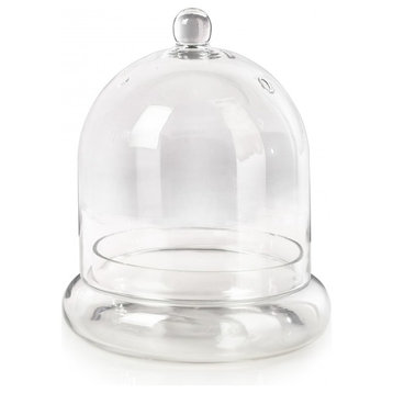 Serene Spaces Living Glass Cloche, Set of 2