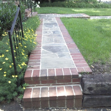 Arlington VA retaining wall project