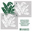 Banana Leaf Allover Stencil, Easy DIY Wall Decor