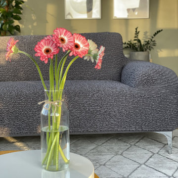 Grey Sofa Slipcover