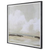 Uttermost 41443 Soft Clouds 42" x 42" Framed Landscapes Painting - Gray