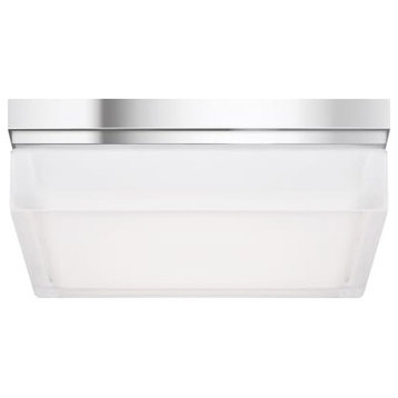 Boxie 3000K LED 9" Ceiling Light in Chrome