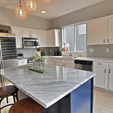 3cm QNext Quartz Taj White and Viscon White