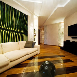 Palm Leaf Photo Wall Mural - Wallpaper