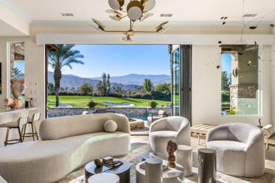 Trendy living room photo in Other